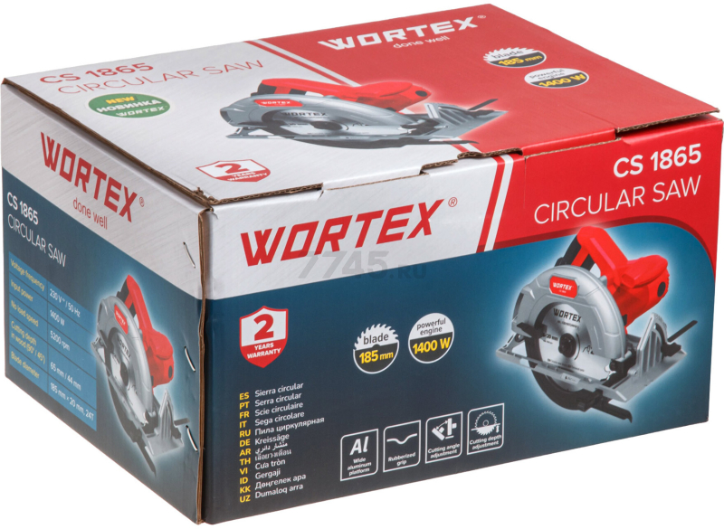 Пила циркулярная WORTEX CS 1865 (1333550) - Фото 16