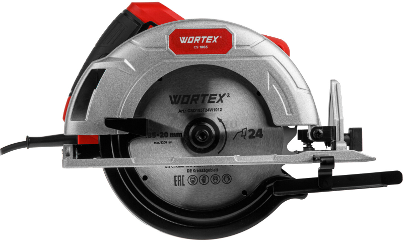 Пила циркулярная WORTEX CS 1865 (1333550) - Фото 7