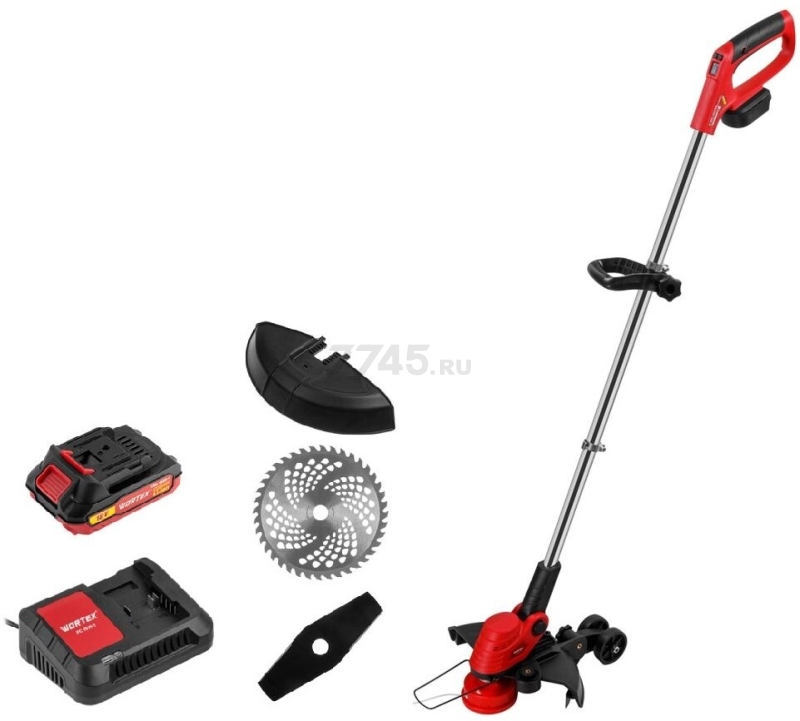 Триммер аккумуляторный WORTEX TB 3018-1 AT ALL1 XLT SET (1333547) - Фото 9