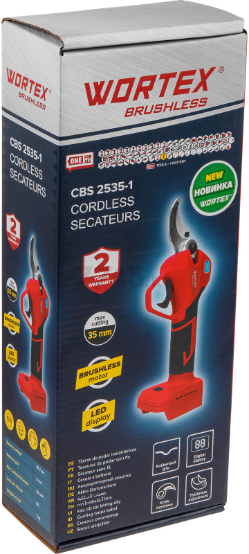 Секатор аккумуляторный WORTEX CBS 2535-1 XLT SOLO (1329488) - Фото 16