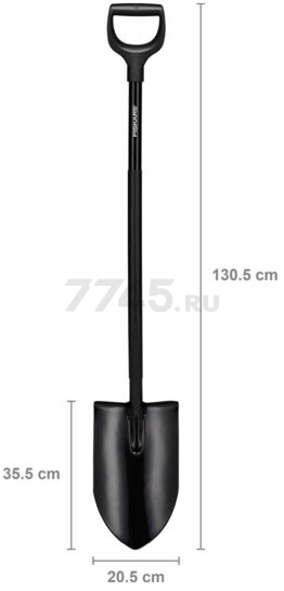 Лопата штыковая FISKARS Ergonomic Pro XL (1066707) - Фото 6