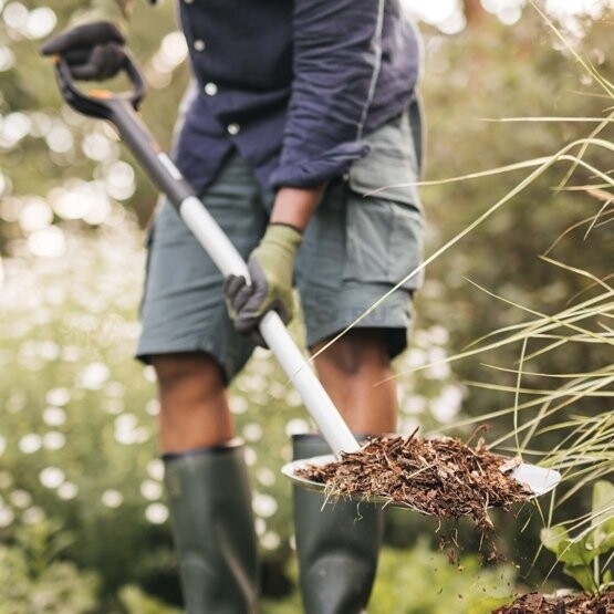 Лопата совковая FISKARS Xact телескопическая (1066734) - Фото 13