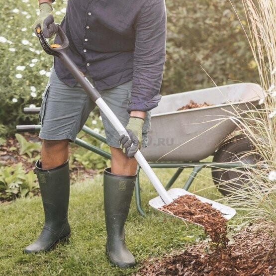 Лопата совковая FISKARS Xact телескопическая (1066734) - Фото 14