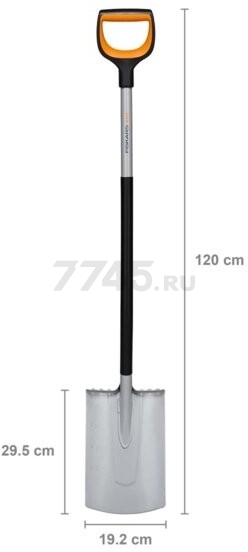 Лопата штыковая FISKARS Xact (1066730) - Фото 7