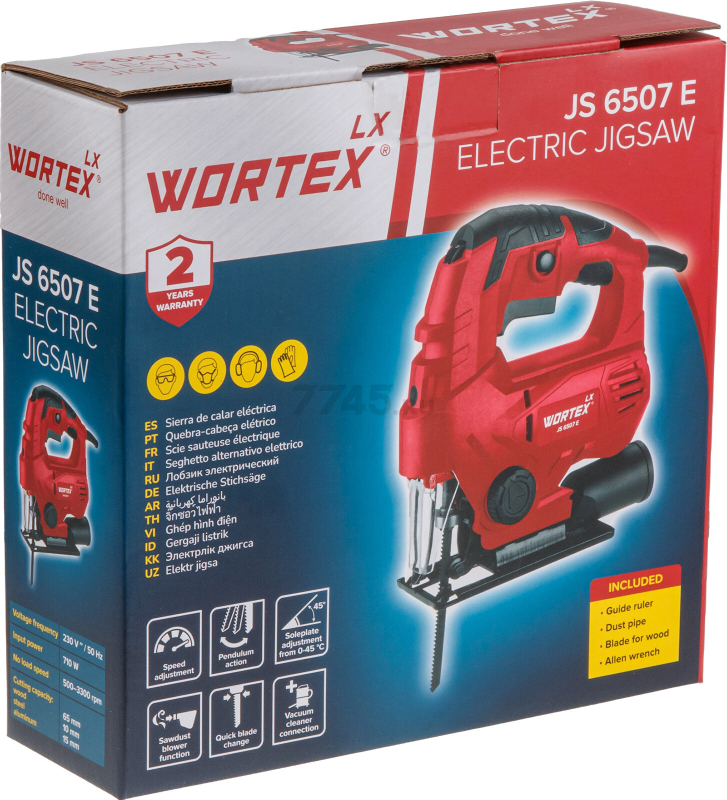 Электролобзик WORTEX LX JS 6507 E (1334588) - Фото 15