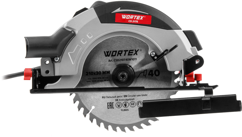 Пила циркулярная WORTEX CS 2175 (1318506) - Фото 9