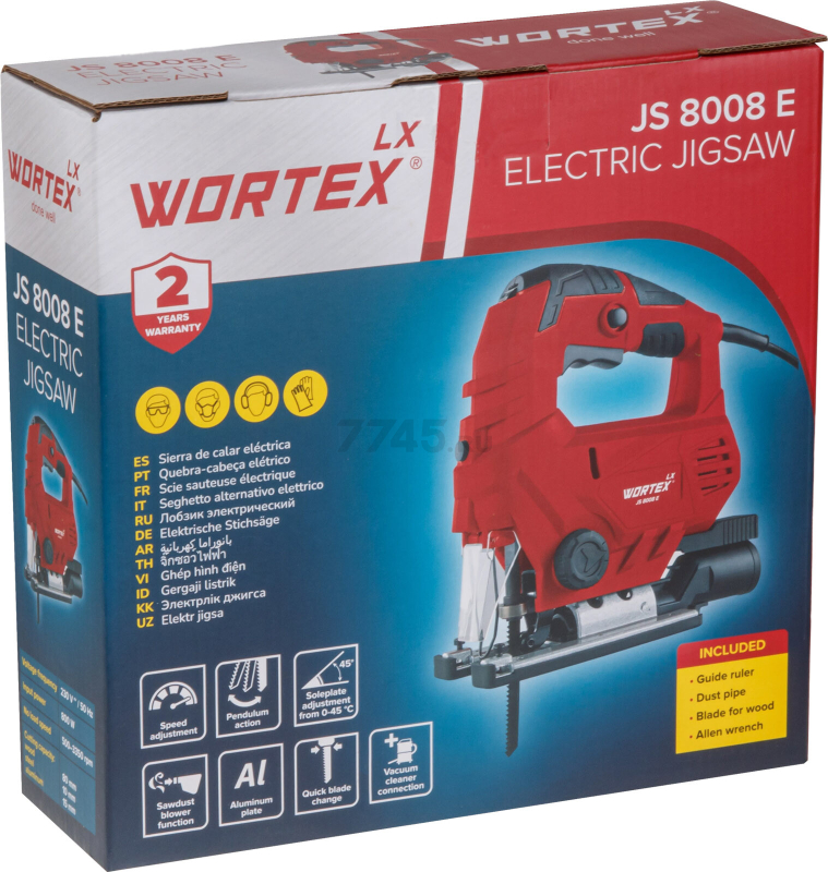 Электролобзик WORTEX LX JS 8008 E (1334589) - Фото 15