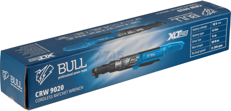 Трещотка (гайковерт) аккумуляторная BULL CRW 9020 XLTpro (1333566) - Фото 22