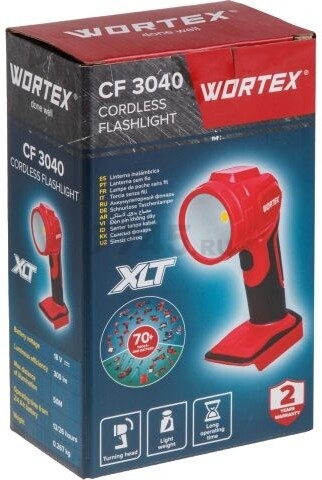 Фонарь светодиодный аккумуляторный WORTEX CF 3040 (1334696) - Фото 5