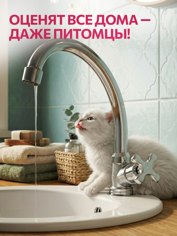Моно-смеситель для умывальника ECONOCE серия 600 (EC0604) - Фото 6