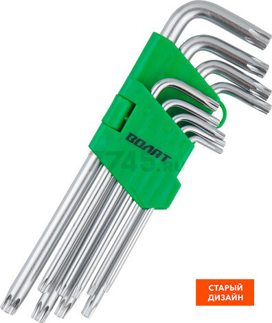 Набор ключей Torx T10Н-T50Н 9 предметов длинных ВОЛАТ (11020-09) - Фото 4