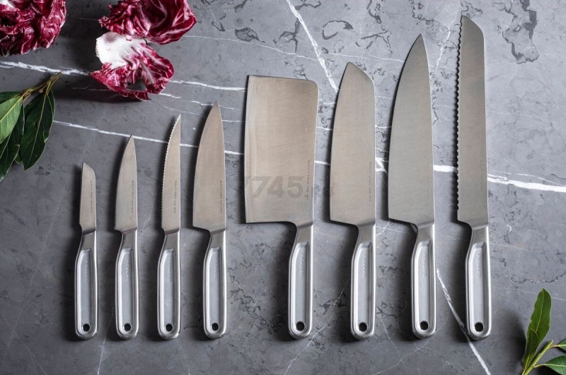 Нож сантоку FISKARS All Steel 17 см (1062884) - Фото 8