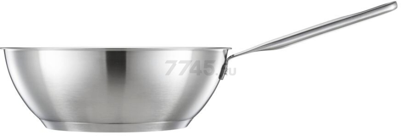 Сковорода ВОК из нержавеющей стали 28 см FISKARS All Steel Pure (1065629)