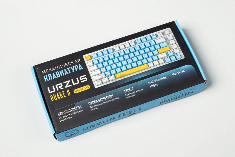 Клавиатура игровая механическая URZUS Quake B (UR-5317115) - Фото 18