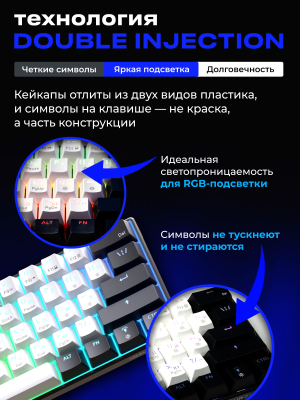 Клавиатура игровая механическая URZUS Matrix R (UR-5317112) - Фото 5