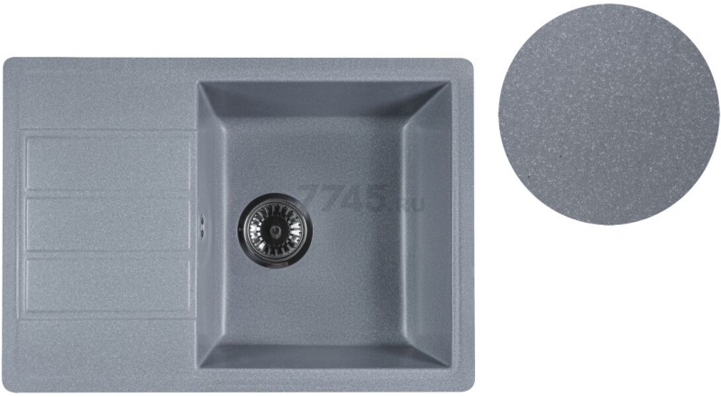Мойка из искусственного камня AV ENGINEERING Mista серебро (AVE615440SLA) - Фото 9