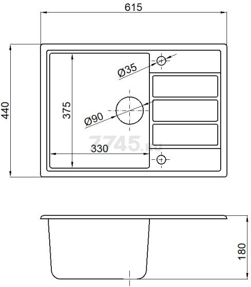 Мойка из искусственного камня AV ENGINEERING Mista серебро (AVE615440SLA) - Фото 20
