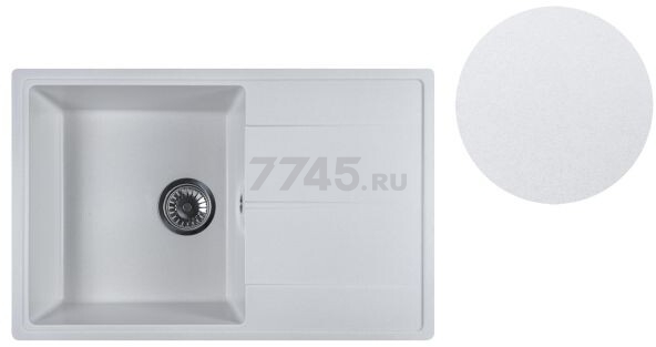 Мойка из искусственного камня AV ENGINEERING Benefit белый (AVE730470WTA) - Фото 15
