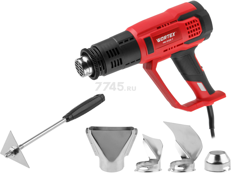 Фен строительный (термовоздуходувка) WORTEX HG 6124 T (1334742) - Фото 9