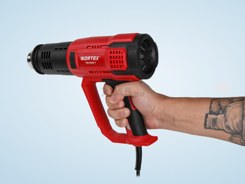 Фен строительный (термовоздуходувка) WORTEX HG 6124 T (1334742) - Фото 16