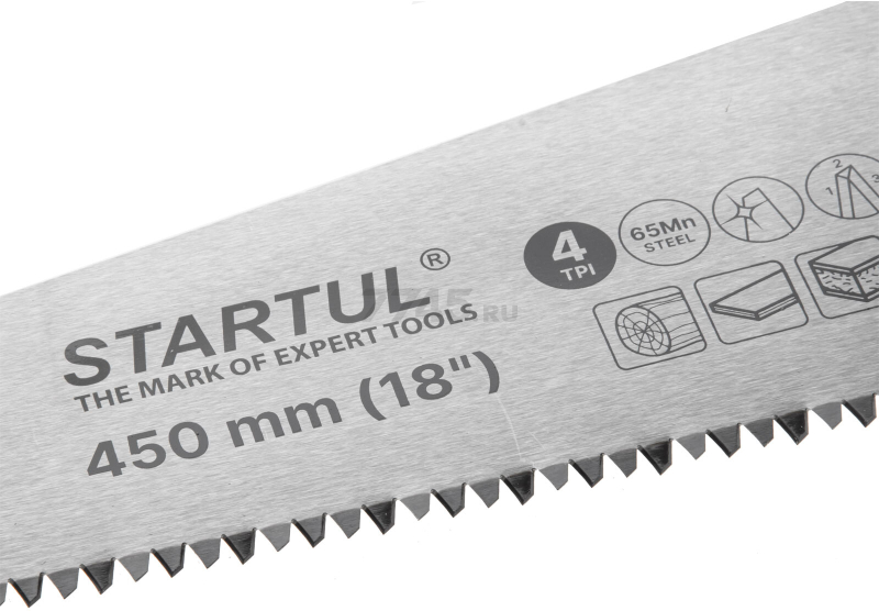 Ножовка по дереву 450 мм 4 TPI STARTUL Master (ST4240-45) - Фото 5