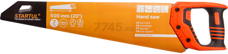 Ножовка по дереву 500 мм 7 TPI STARTUL Master (ST4242-50) - Фото 2