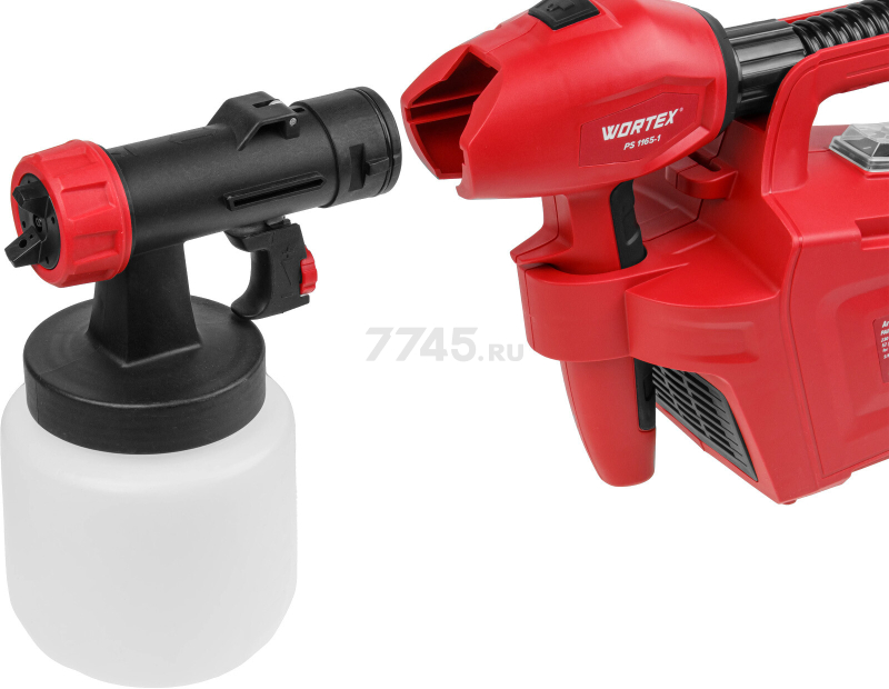 Краскораспылитель электрический WORTEX PS 1165-1 (1325733) - Фото 13
