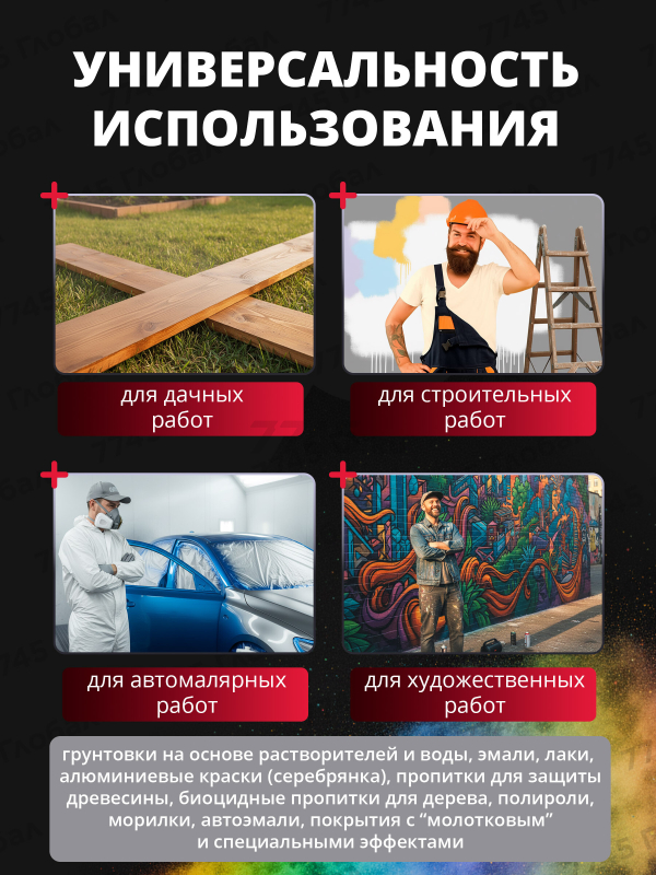 Краскораспылитель электрический WORTEX PS 1165-1 (1325733) - Фото 6