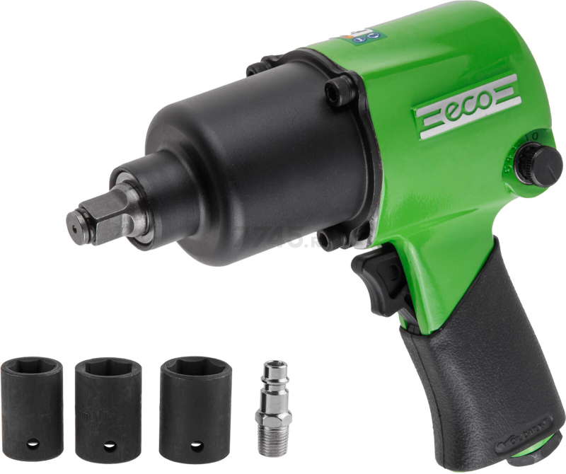 Пневмогайковерт ударный 1/2" ECO AIW-742S (ЕС3914-4) - Фото 8