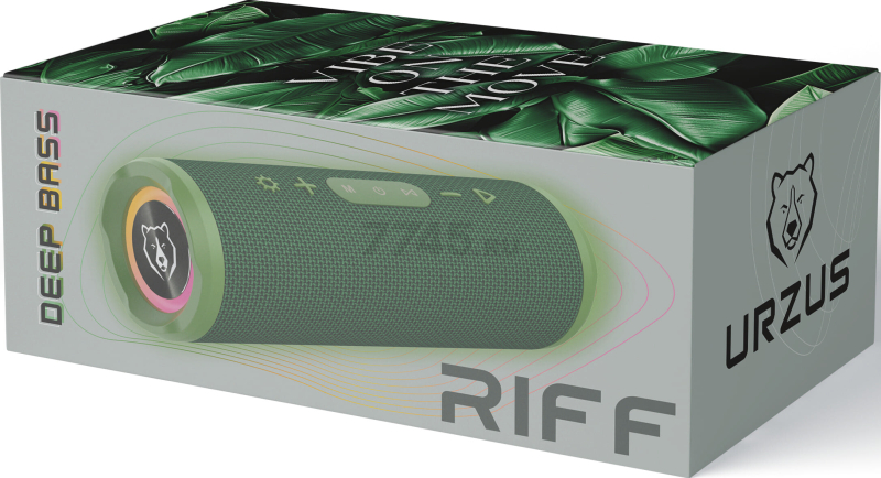 Колонка портативная беспроводная URZUS Riff Green (UR-541111) - Фото 18