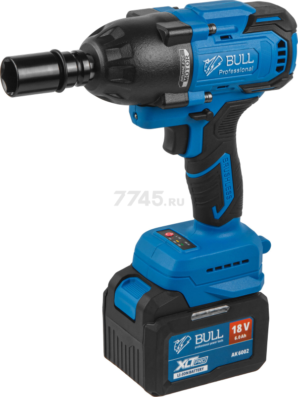 Гайковерт аккумуляторный ударный BULL SC 1807 XLTpro (1329724) - Фото 17