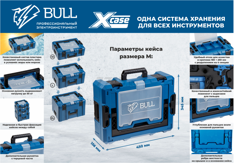 Гайковерт аккумуляторный ударный BULL SC 1807 XLTpro (1329724) - Фото 14