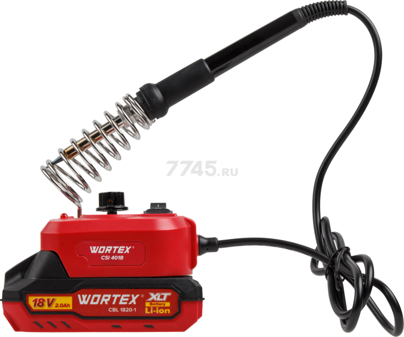 Паяльник аккумуляторный WORTEX CSI 4018 ALL1 XLT SET (1334780) - Фото 3