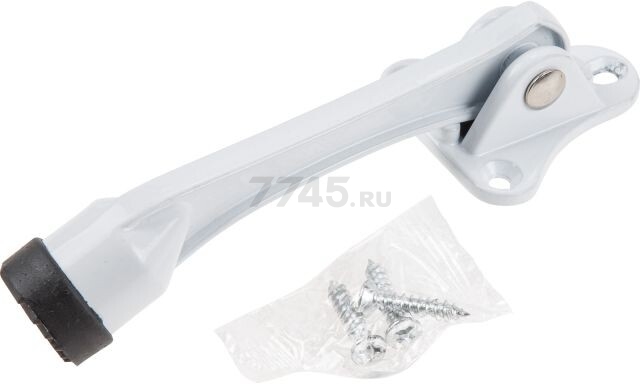 Фиксатор дверной (козья ножка) STARFIX L134 белый (SMF-46436-1)