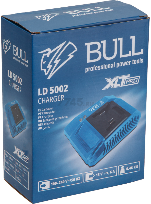 Зарядное устройство 18В BULL LD 5002 XLTpro (1329600) - Фото 5