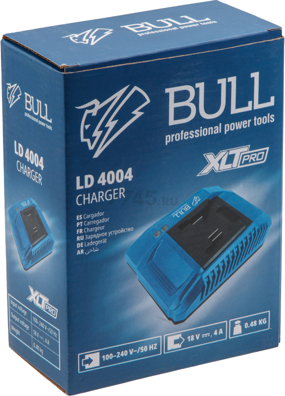 Зарядное устройство 18В BULL LD 4004 XLTpro (1329599) - Фото 5