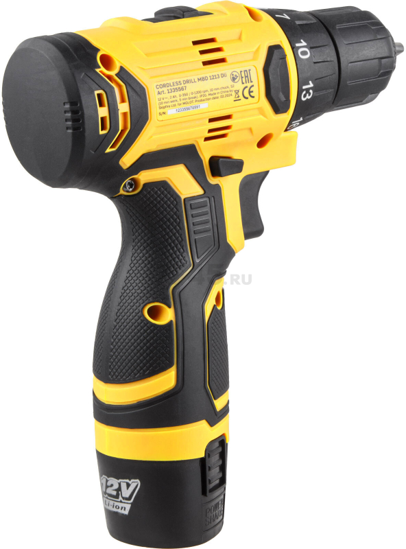 Дрель-шуруповерт аккумуляторная MOLOT MBD 1213 Dli (1335567) - Фото 10