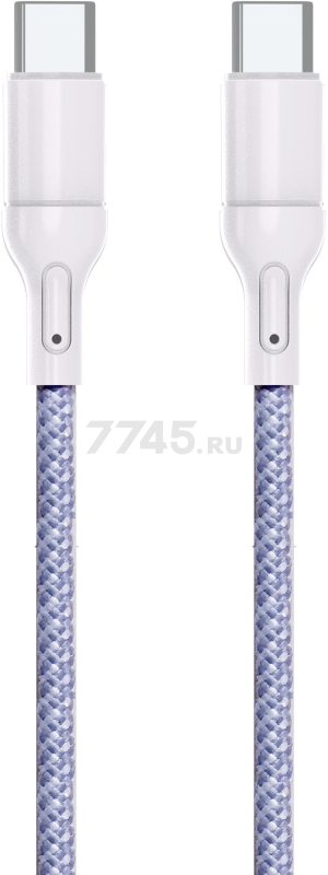 Кабель USB KEIZEN KZ-5289103, Type-C - Type-C, PD100W, 1 м, лиловый - Фото 6