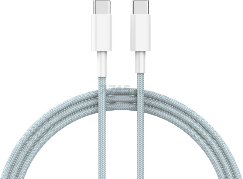 Кабель USB KEIZEN KZ-5289105, Type-C - Type-C, PD65W, 1 м, голубой - Фото 6