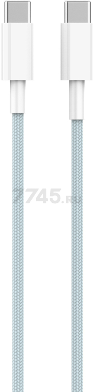 Кабель USB KEIZEN KZ-5289105, Type-C - Type-C, PD65W, 1 м, голубой - Фото 7