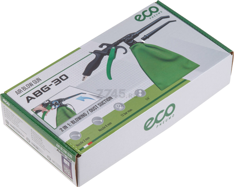 Пистолет продувочный с функцией пылесоса ECO ABG-30 (EC3924-0) - Фото 15