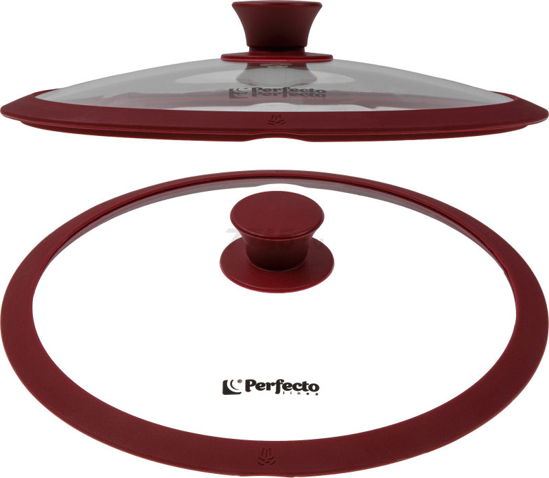 Крышка стеклянная 24 см PERFECTO LINEA Burgundy (25-024321) - Фото 4