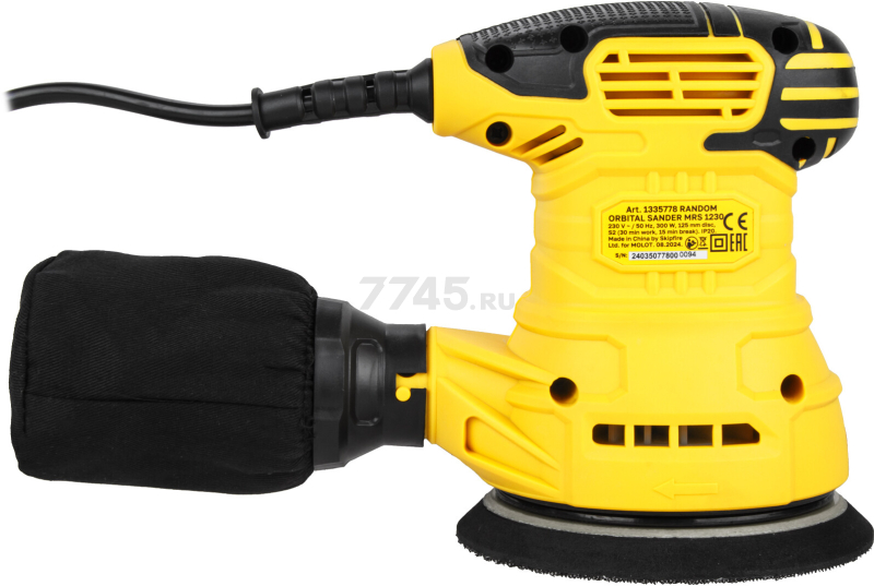 Шлифмашина эксцентриковая (орбитальная) MOLOT MRS 1230 (1335778) - Фото 12