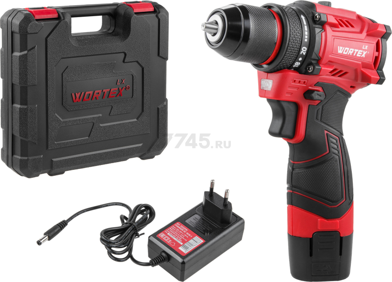 Дрель-шуруповерт аккумуляторная WORTEX LX BD 1215-1 Li (1333698) - Фото 10