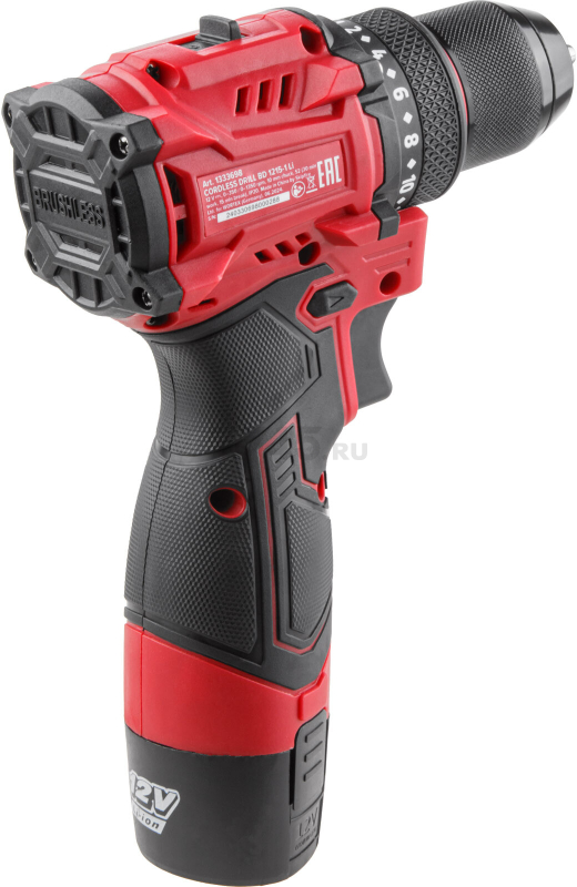 Дрель-шуруповерт аккумуляторная WORTEX LX BD 1215-1 Li (1333698) - Фото 13