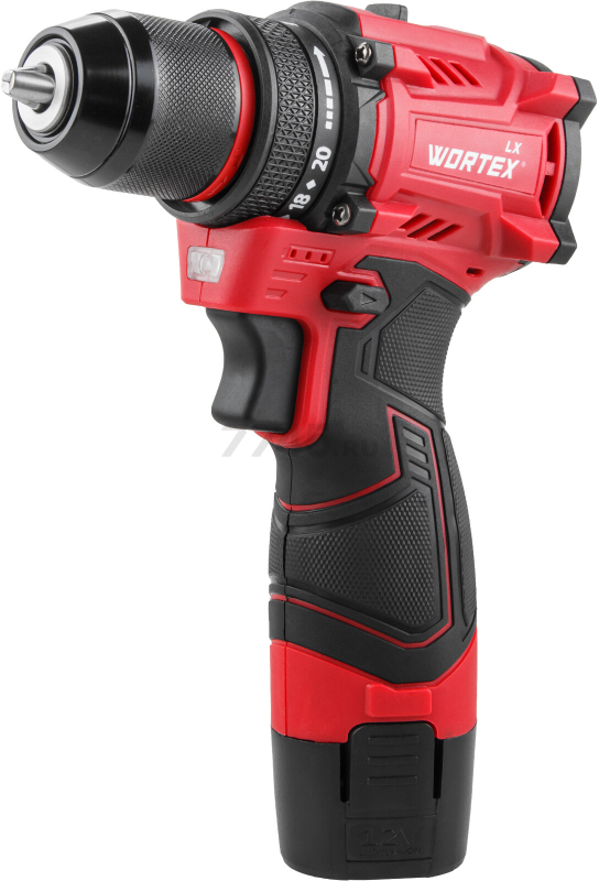 Дрель-шуруповерт аккумуляторная WORTEX LX BD 1220 DLi (1333699) - Фото 11
