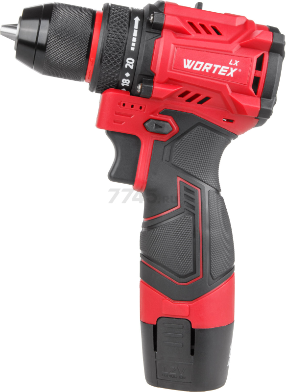 Дрель-шуруповерт аккумуляторная WORTEX LX BD 1220 DLi (1333699) - Фото 14