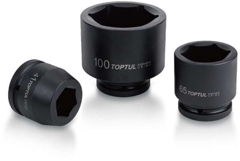 Головка ударная 1-1/2" 90 мм шестигранная TOPTUL (KABA4890)