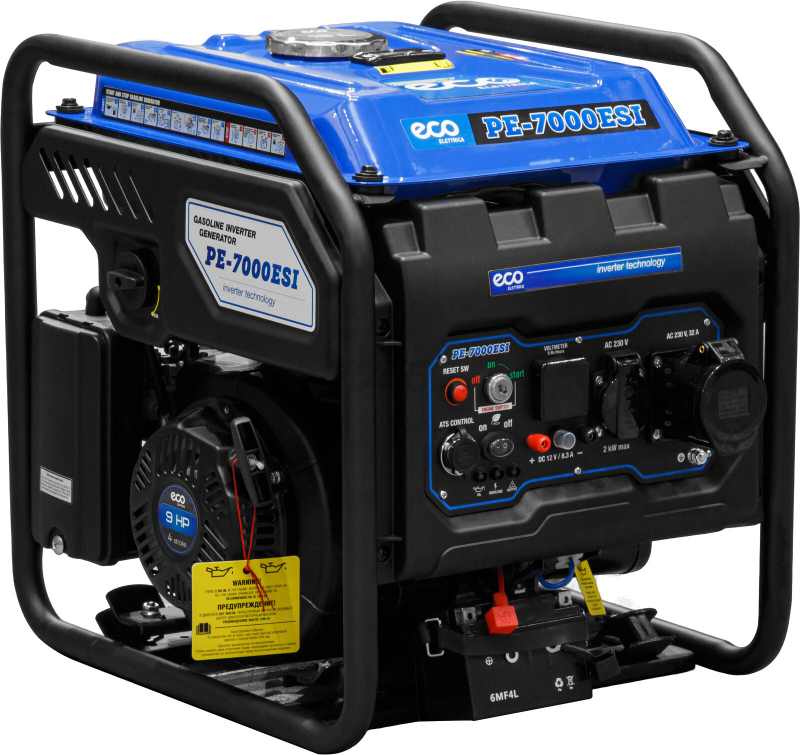 Генератор инверторный бензиновый ECO PE-7000ESI (EC1710-2) - Фото 8
