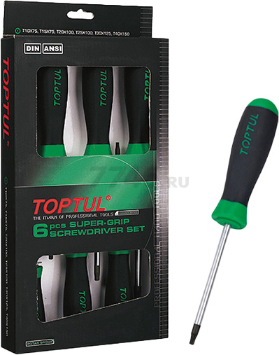 Набор отверток Torx TOPTUL 6 предметов (GAAE0610)